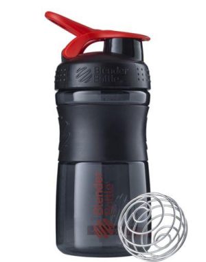 Шейкер спортивний (пляшка) BlenderBottle SportMixer Flip 20oz/590ml Black/Red - Зображення 1