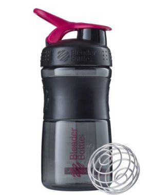 Шейкер спортивний (пляшка) BlenderBottle SportMixer Flip 20oz/590ml Black/Pink - Зображення 1