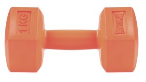 Гантель композитна PowerPlay 4124 Hercules 1 кг. Помаранчева (1 шт.) - Зображення 1