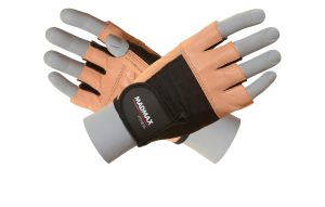 Рукавички для фітнесу MadMax MFG-444 Fitness Brown L - Зображення 1