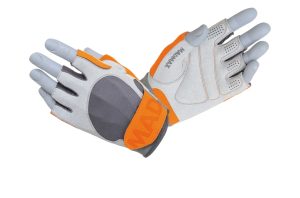 Рукавички для фітнесу MadMax MFG-850 Crazy Grey/Orange M - Зображення 1