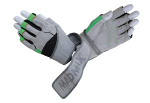 Рукавички для фітнесу MadMax MFG-860 Wild Grey/Green L - Зображення 1