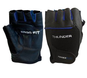 Рукавички для фітнесу PowerPlay 9058 Thunder чорно-сині M - Зображення 1