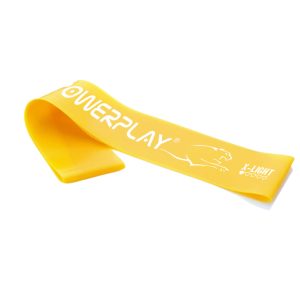 Резинка для фітнесу (стрічка-еспандер) PowerPlay 4113 Mini Power Band 0.4мм. Жовта (опір 1-3 кг) - Зображення 1