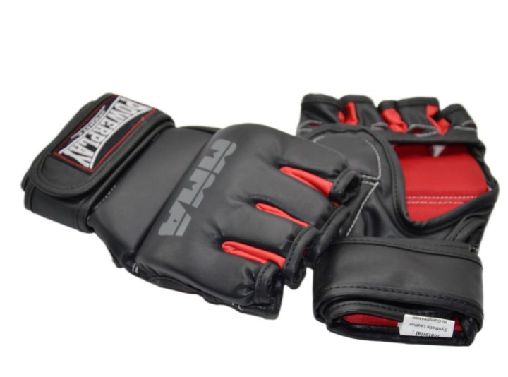 Рукавиці для MMA PowerPlay 3053 Чорно-Червоні L/XL - Зображення 9