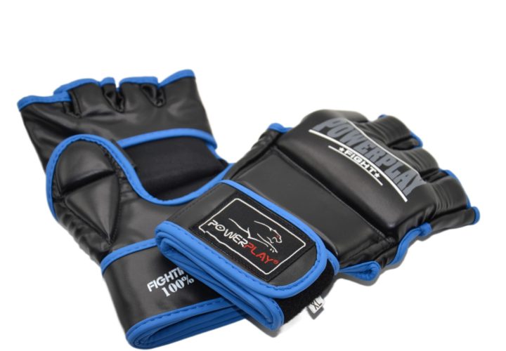 Рукавиці для MMA PowerPlay 3058 Чорно-Сині L - Зображення 8