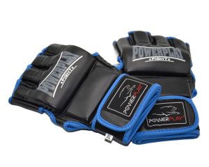 Рукавиці для MMA PowerPlay 3058 Чорно-Сині S - Зображення 10