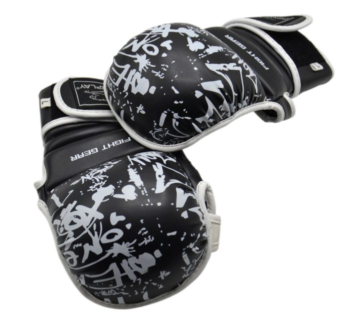 Рукавички для єдиноборств PowerPlay 3092 Чорні-Білі XL - Зображення 9