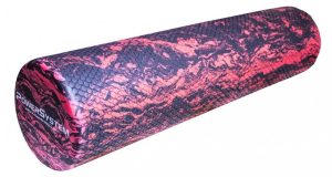 Масажний ролик (роллер) гладкий Power System PS-4089 Hexa Camo Roller Black/Red (60x15см.) - Зображення 1