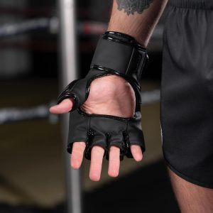 Рукавиці для ММА Phantom APEX Hybrid Black L/XL (капа в подарунок) - Зображення 6