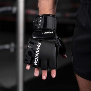 Рукавиці для ММА Phantom APEX Hybrid Black L/XL (капа в подарунок) - Зображення 5