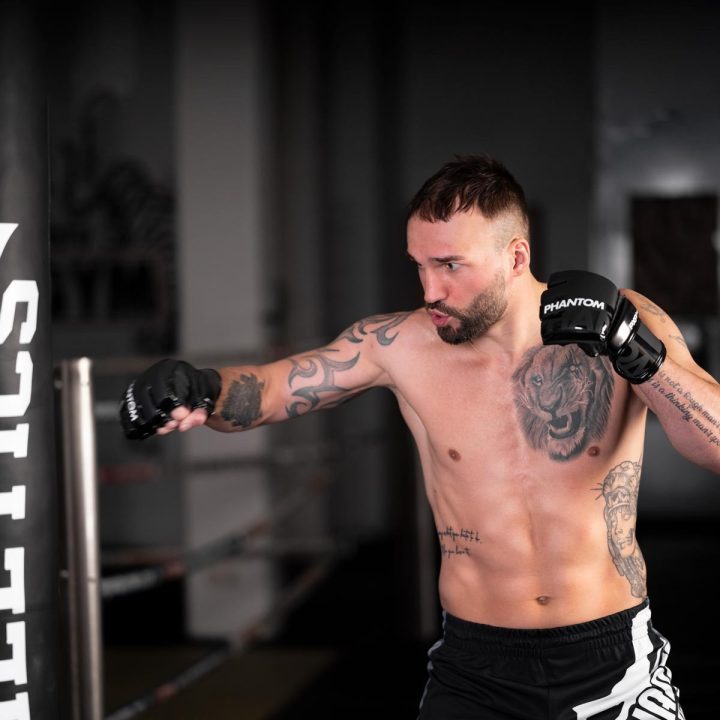 Рукавиці для ММА Phantom APEX Hybrid Black S/M (капа в подарунок) - Зображення 9