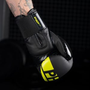 Боксерські рукавиці Phantom APEX Elastic Neon Black/Yellow 16 унцій  (Бинти 4м. в подарунок) - Зображення 9