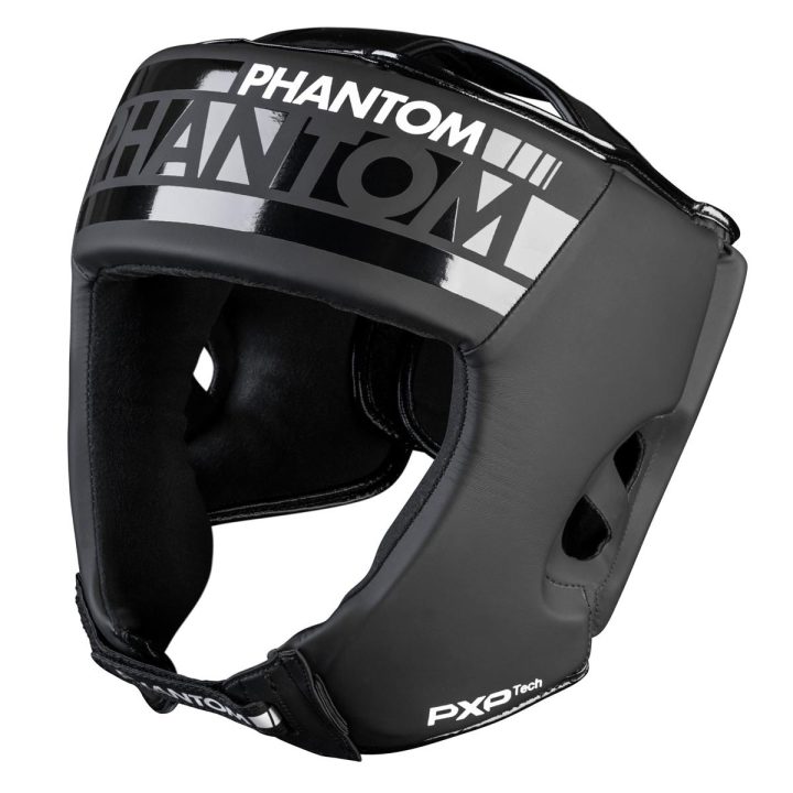 Боксерський шолом Phantom APEX Open Face Head Protection Black (капа в подарунок) - Зображення 2