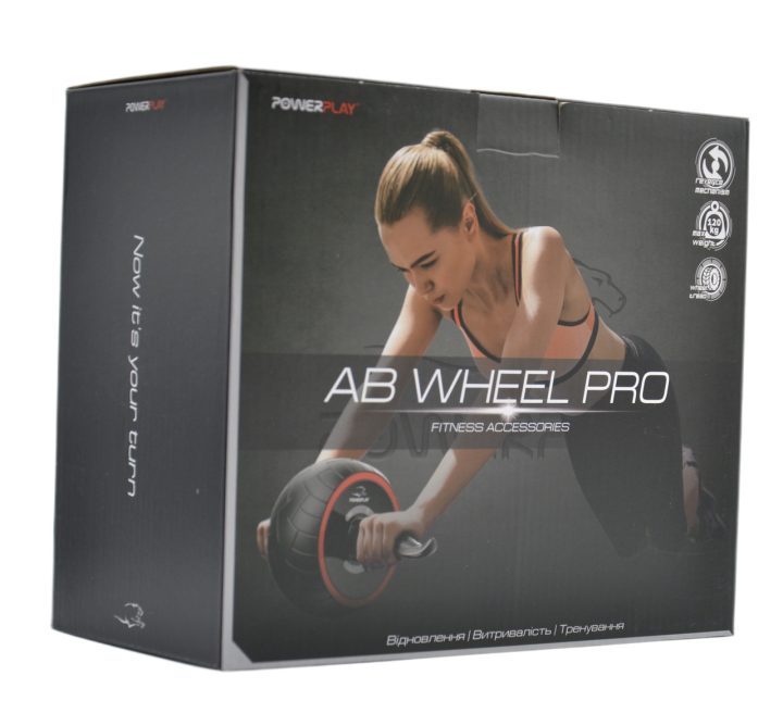 Колесо для преса PowerPlay 4326 зі зворотним механізмом AB Wheel Pro Чорно-червоне - Зображення 9