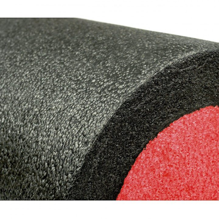 Масажний ролик (роллер) гладкий PowerPlay 4021 Fitness Roller Чорно-червоний (30x15см.) - Зображення 7