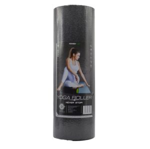 Масажний ролик (роллер) гладкий PowerPlay 4021 Fitness Roller Чорно-зелений (30x15см.) - Зображення 10