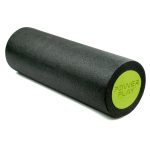 Масажний ролик (роллер) гладкий PowerPlay 4021 Fitness Roller Чорно-зелений (30x15см.) - Зображення 4