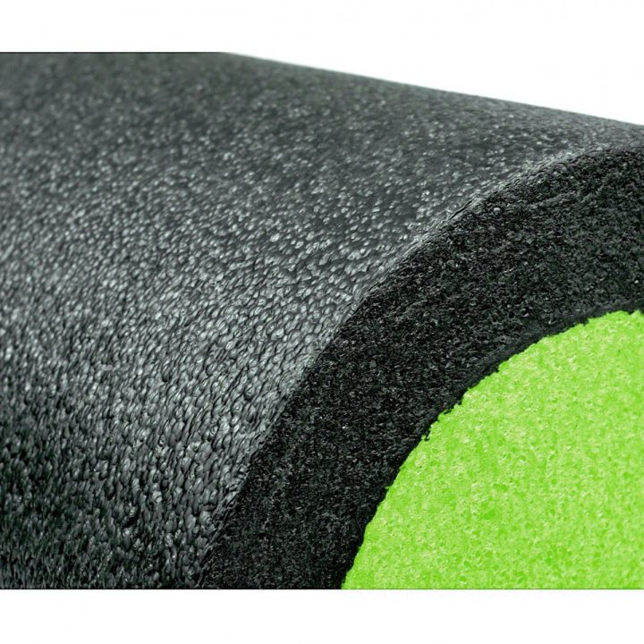 Масажний ролик (роллер) гладкий PowerPlay 4021 Fitness Roller Чорно-зелений (30x15см.) - Зображення 5