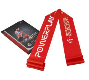 Стрічка-еспандер для фітнесу та реабілітації PowerPlay 4112 0.6мм MediBand Heavy Червона (11кг) - Зображення 1