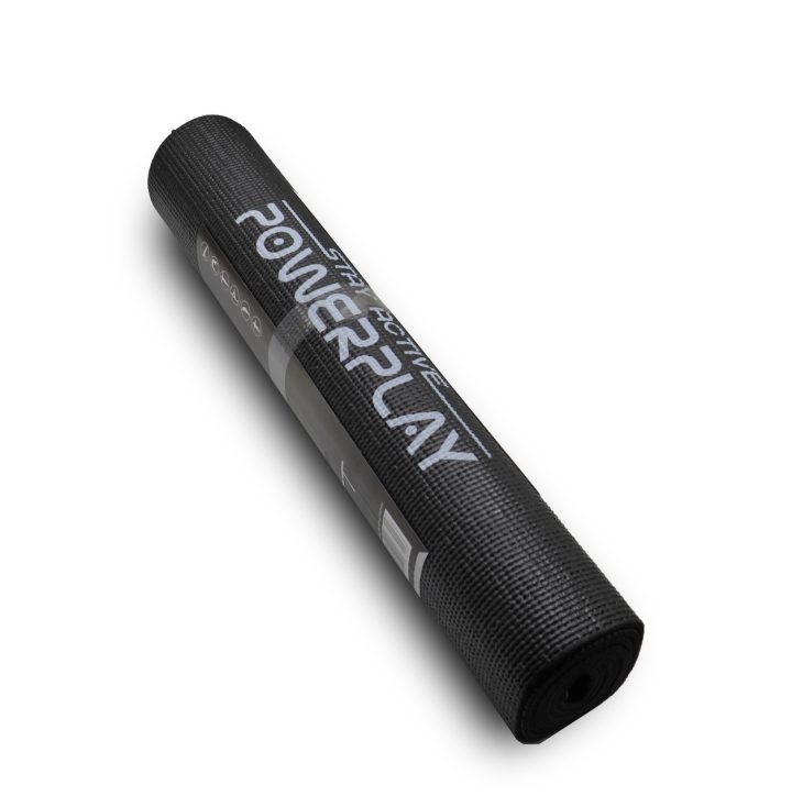 Килимок для йоги та фітнесу PowerPlay 4010 PVC Yoga Mat Чорний (173x61x0.6) - Зображення 6
