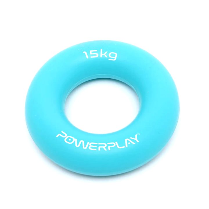 Еспандер кистьовий силіконовий PowerPlay PP-4324 Hand Grip Ring Light 15 кг. Блакитний - Зображення 2