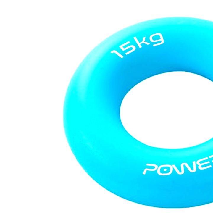 Еспандер кистьовий силіконовий PowerPlay PP-4324 Hand Grip Ring Light 15 кг. Блакитний - Зображення 3