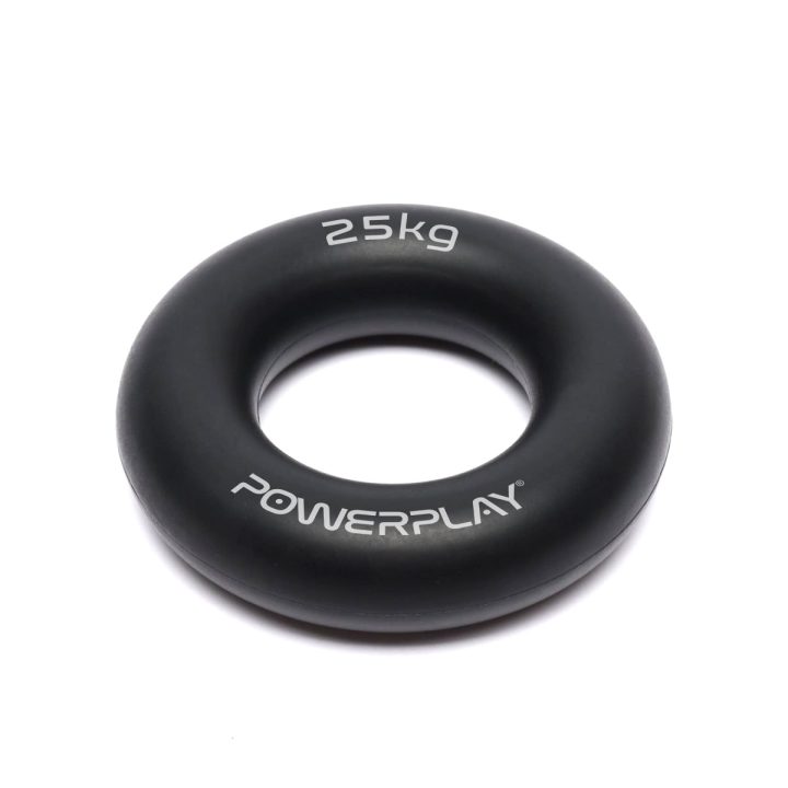 Еспандер кистьовий силіконовий PowerPlay PP-4324 Hand Grip Ring Hard 25 кг. Чорний - Зображення 2