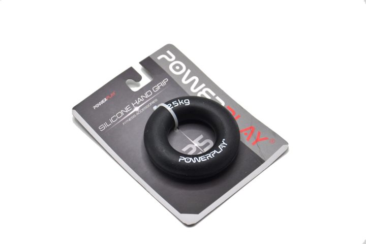 Еспандер кистьовий силіконовий PowerPlay PP-4324 Hand Grip Ring Hard 25 кг. Чорний - Зображення 10