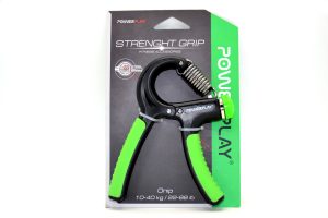 Еспандер кистьовий PowerPlay PP-4323 з регульованим навантаженням 10-40 кг. Strength Grip Чорно-зелений - Зображення 10