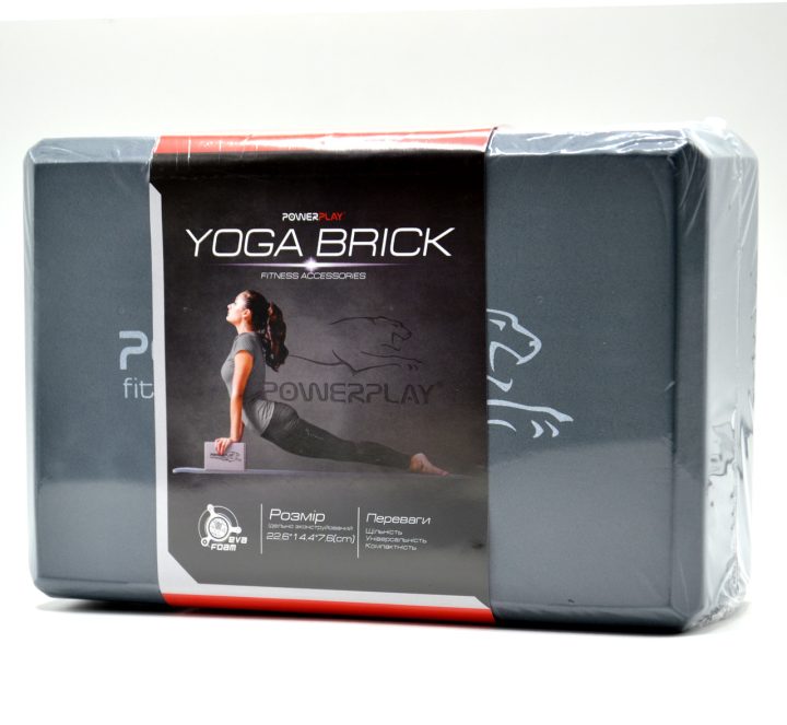 Блок для йоги PowerPlay 4006 Yoga Brick Сірий - Зображення 10