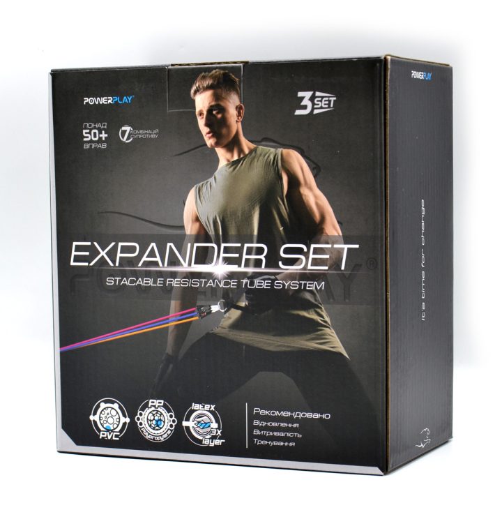Набір трубчастих еспандерів PowerPlay PP-4101 Expander Tube Set 3шт. (до 18,2 кг.) - Зображення 9