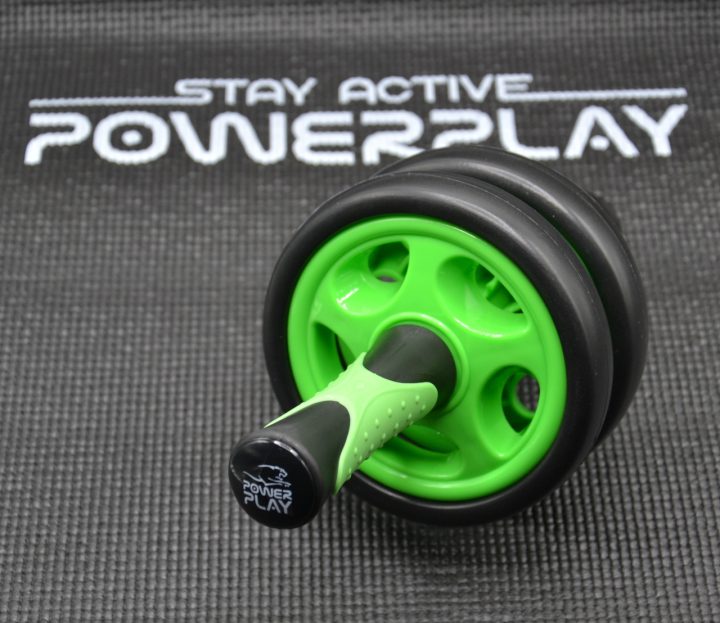 Колесо для преса подвійне PowerPlay 4327 Dual-Core Ab Wheel Чорно-зелене - Зображення 7