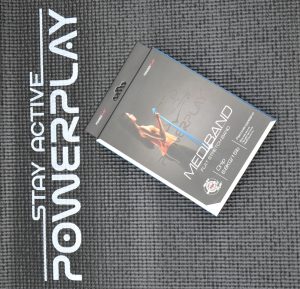 Стрічка-еспандер для фітнесу та реабілітації PowerPlay 4112 0.4мм MediBand Light Синя (6.8 кг) - Зображення 10