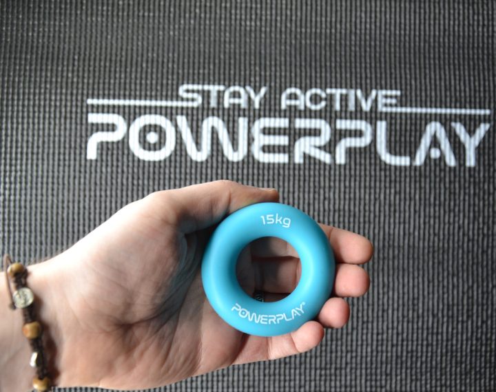 Еспандер кистьовий силіконовий PowerPlay PP-4324 Hand Grip Ring Light 15 кг. Блакитний - Зображення 7