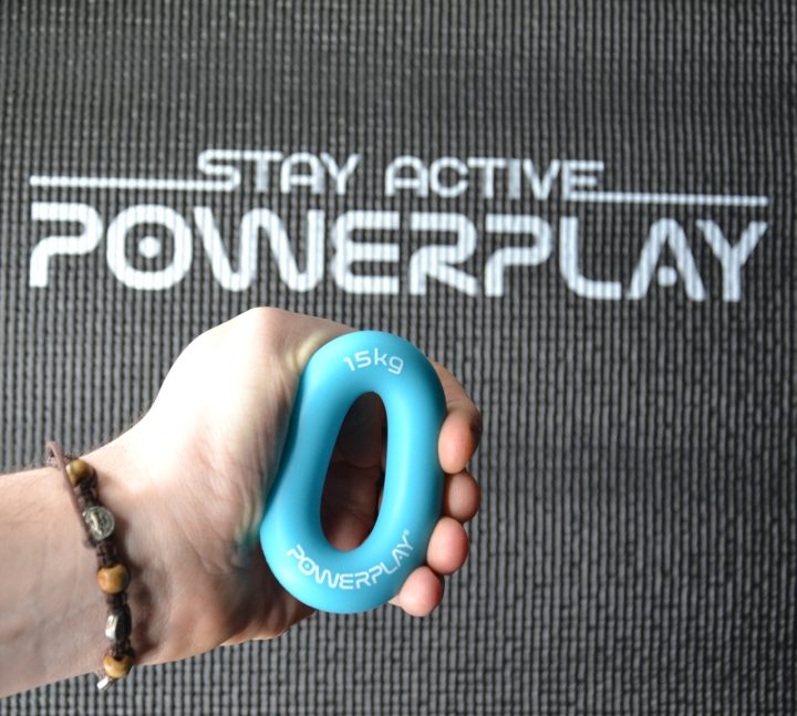 Еспандер кистьовий силіконовий PowerPlay PP-4324 Hand Grip Ring Light 15 кг. Блакитний - Зображення 9