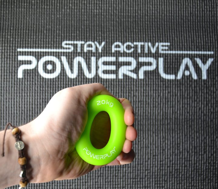 Еспандер кистьовий силіконовий PowerPlay PP-4324 Hand Grip Ring Medium 20 кг. Зелений - Зображення 8