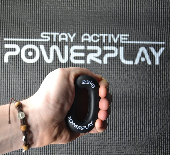 Еспандер кистьовий силіконовий PowerPlay PP-4324 Hand Grip Ring Hard 25 кг. Чорний - Зображення 7