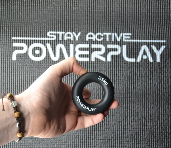 Еспандер кистьовий силіконовий PowerPlay PP-4324 Hand Grip Ring Hard 25 кг. Чорний - Зображення 6