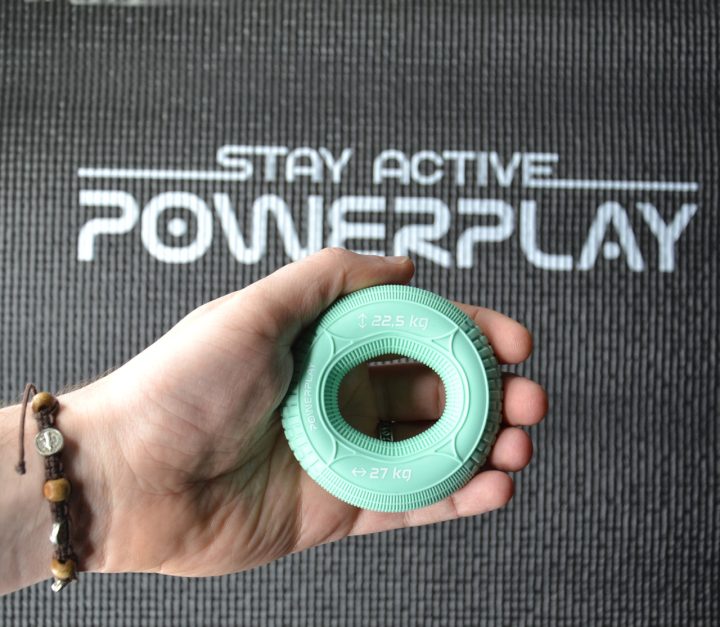 Еспандер кистьовий силіконовий PowerPlay PP-4330 Hand Grip Loops Medium 22.5-27 кг. М'ятний - Зображення 3