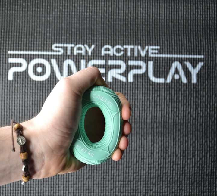 Еспандер кистьовий силіконовий PowerPlay PP-4330 Hand Grip Loops Medium 22.5-27 кг. М'ятний - Зображення 6