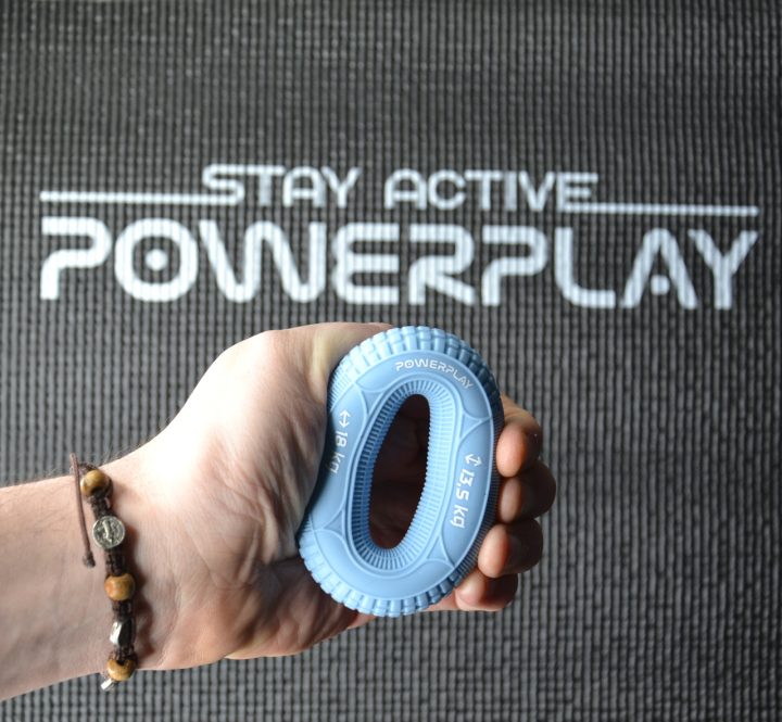 Еспандер кистьовий силіконовий PowerPlay PP-4330 Hand Grip Loops Light 13.5-18 кг. Блакитний - Зображення 5