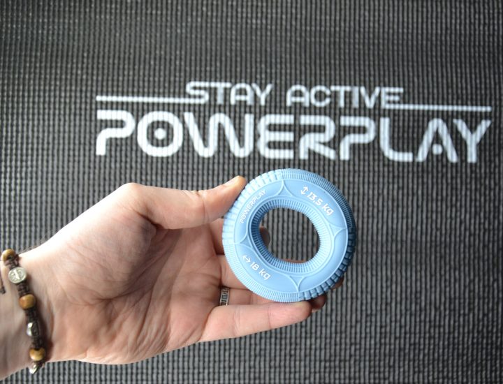 Еспандер кистьовий силіконовий PowerPlay PP-4330 Hand Grip Loops Light 13.5-18 кг. Блакитний - Зображення 4