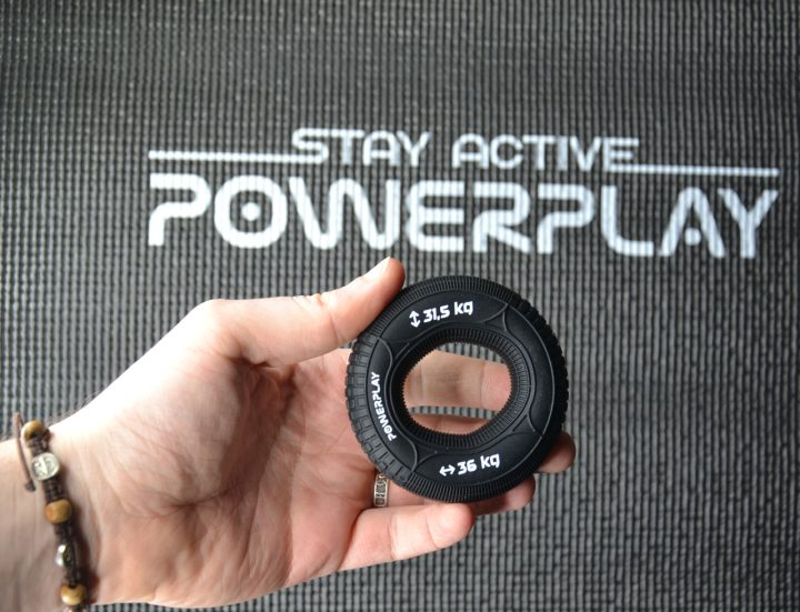 Еспандер кистьовий силіконовий PowerPlay PP-4330 Hand Grip Loops Hard 31.5-36 кг. Чорний - Зображення 4