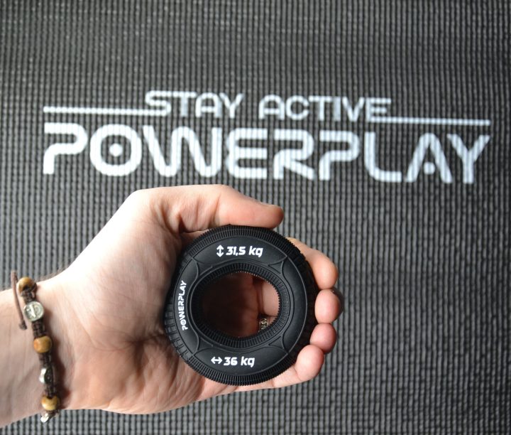 Еспандер кистьовий силіконовий PowerPlay PP-4330 Hand Grip Loops Hard 31.5-36 кг. Чорний - Зображення 6