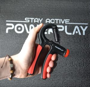 Еспандер кистьовий PowerPlay PP-4323 з регульованим навантаженням 10-40 кг. Strength Grip Чорно-червоний - Зображення 7
