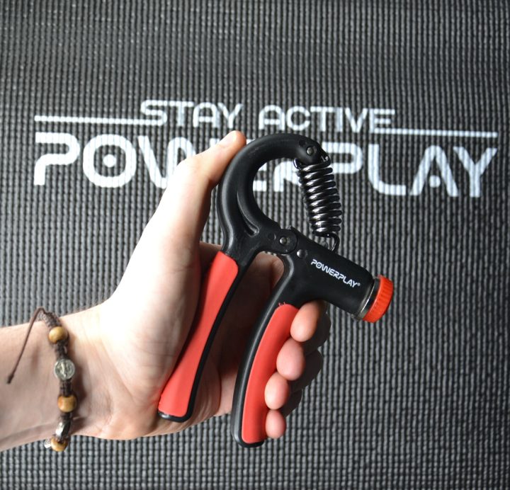 Еспандер кистьовий PowerPlay PP-4323 з регульованим навантаженням 10-40 кг. Strength Grip Чорно-червоний - Зображення 7