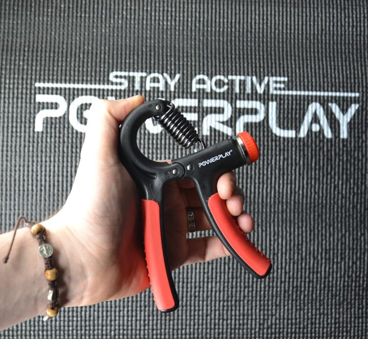 Еспандер кистьовий PowerPlay PP-4323 з регульованим навантаженням 10-40 кг. Strength Grip Чорно-червоний - Зображення 6