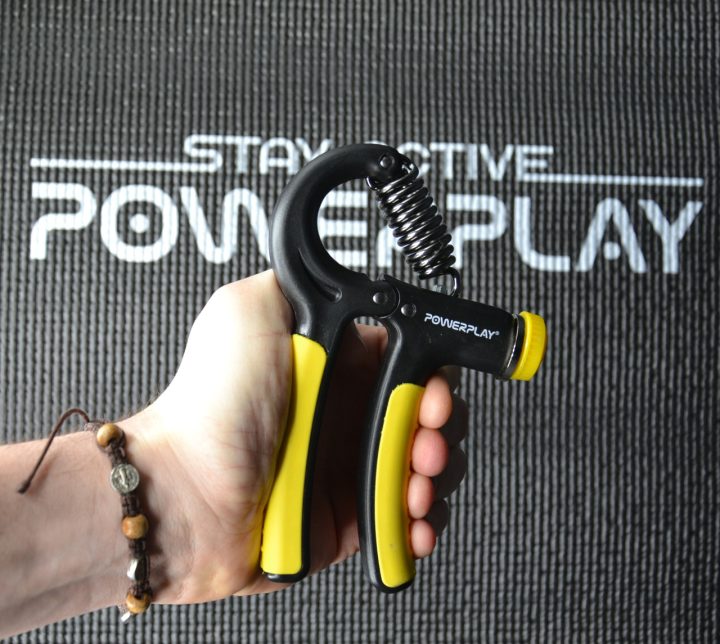 Еспандер кистьовий PowerPlay PP-4323 з регульованим навантаженням 10-40 кг. Strength Grip Чорно-жовтий - Зображення 8