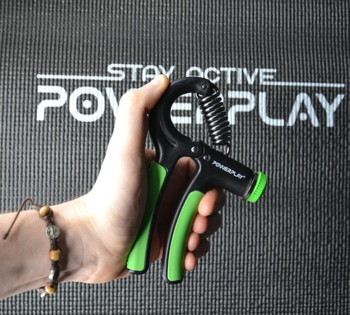 Еспандер кистьовий PowerPlay PP-4323 з регульованим навантаженням 10-40 кг. Strength Grip Чорно-зелений - Зображення 7